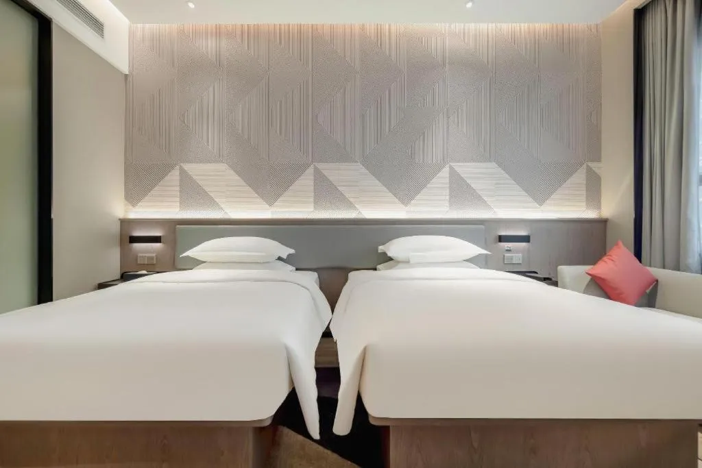 Bed in Borrman Hotel Fangchenggang Shangsi Zhonghua Road