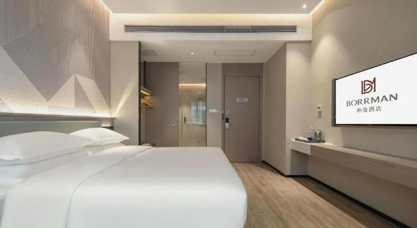 Bed in Borrman Hotel Fangchenggang Shangsi Zhonghua Road