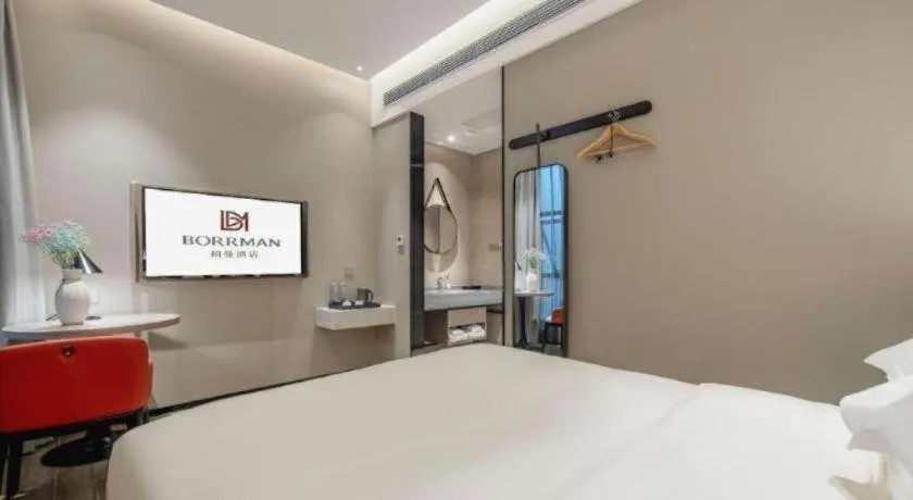 Bed in Borrman Hotel Fangchenggang Shangsi Zhonghua Road