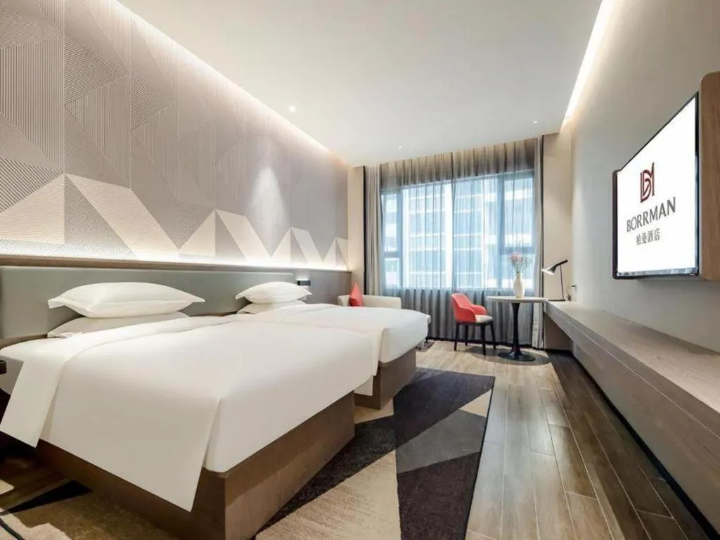 Bed in Borrman Hotel Fangchenggang Shangsi Zhonghua Road