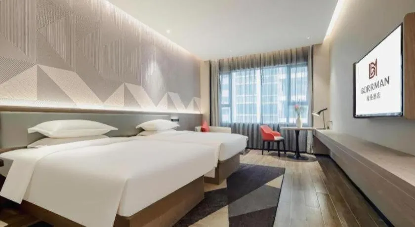 Bed in Borrman Hotel Fangchenggang Shangsi Zhonghua Road