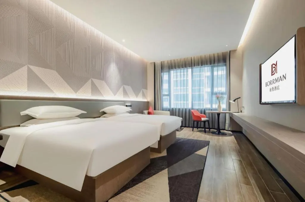 Bed in Borrman Hotel Fangchenggang Shangsi Zhonghua Road