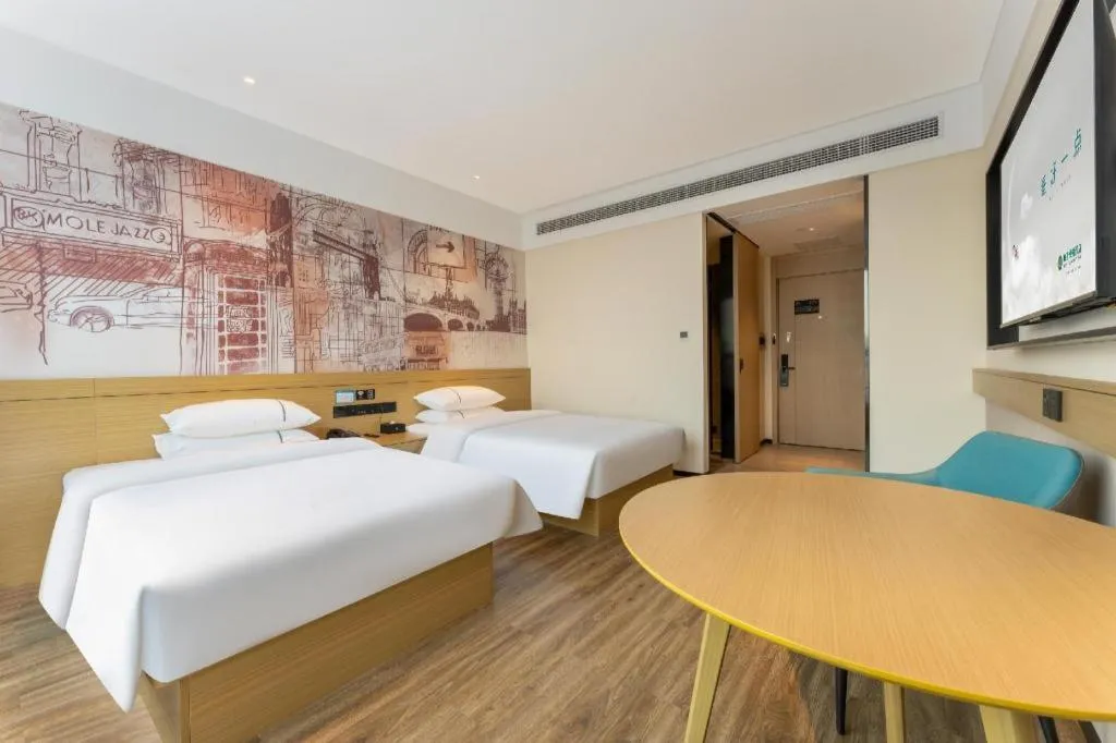 Bed in City Comfort Inn Wuhan Dongxihu Tianyuan Avenue