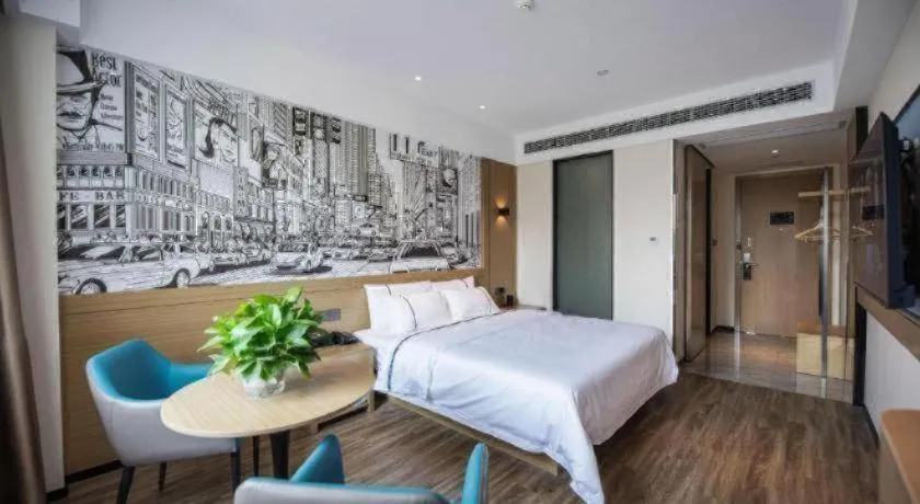 Bed in City Comfort Inn Ezhou Wuyue Plaza