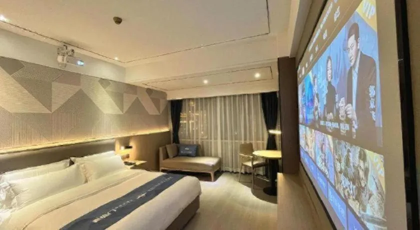 Bed in Borrman Hotel Wanning Wenming Road High-speed Railway Station