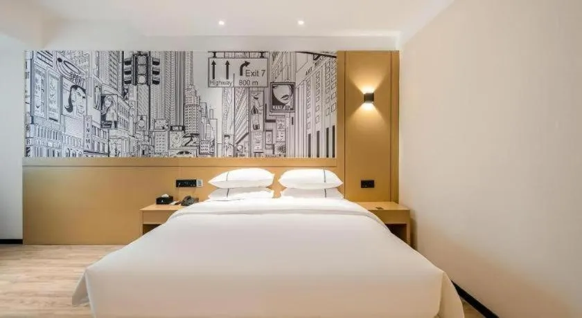 Bed in City Comfort Inn Nanning Puluowangsi