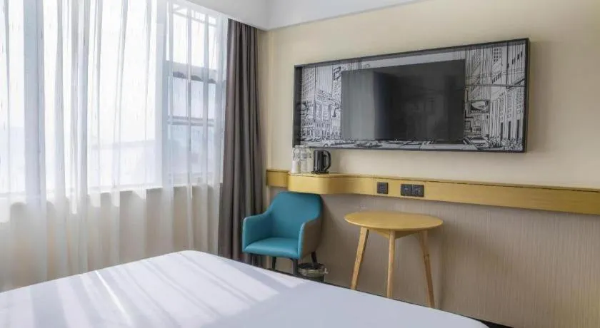 Bed in City Comfort Inn Yichang Zigui Three Gorges Dam Binhu