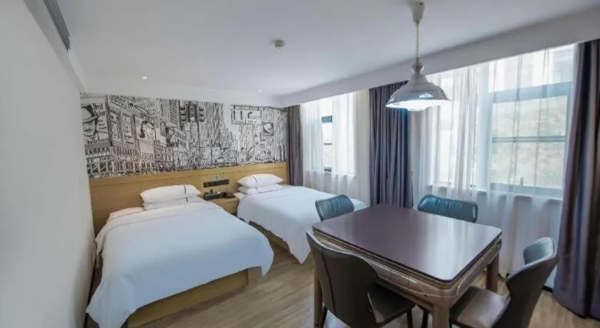 Bed in City Comfort Inn Yichang Zigui Three Gorges Dam Binhu