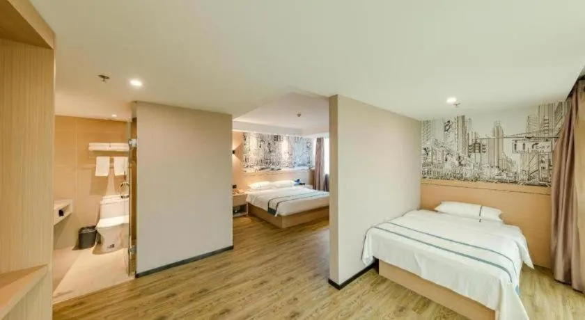 Bed in City Comfort Inn Beijing Capital Airport Shunyi Metro Station