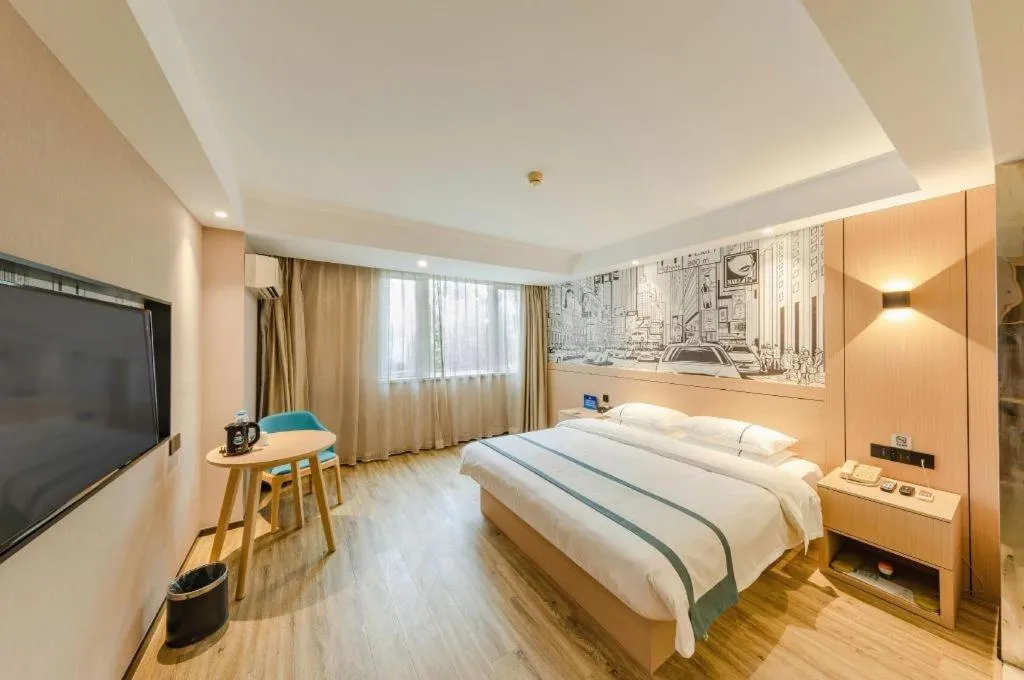 Bed in City Comfort Inn Beijing Capital Airport Shunyi Metro Station