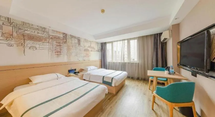 Bed in City Comfort Inn Beijing Capital Airport Shunyi Metro Station