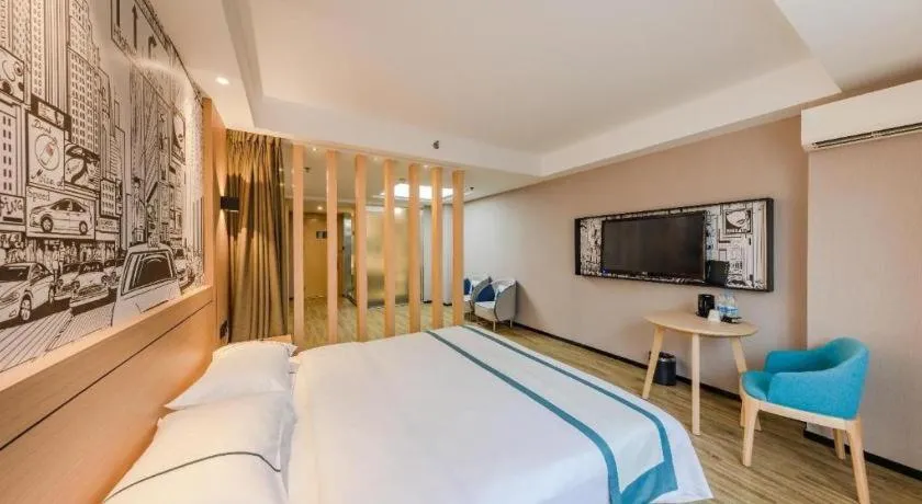 Bed in City Comfort Inn Beijing Capital Airport Shunyi Metro Station