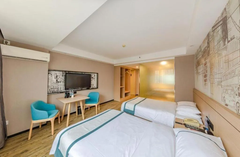 Bed in City Comfort Inn Beijing Capital Airport Shunyi Metro Station