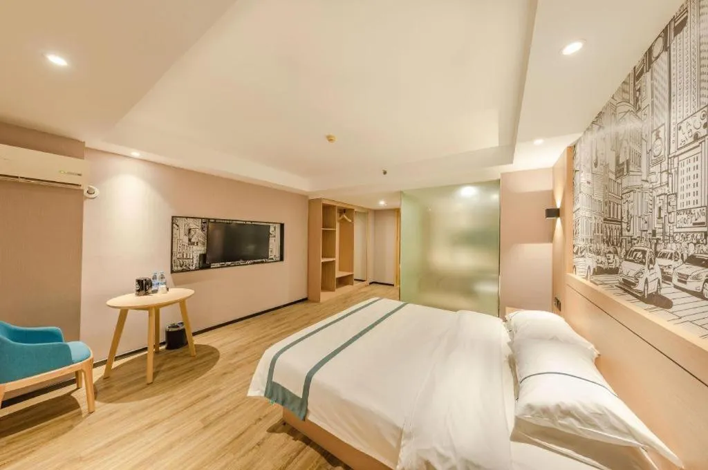 Bed in City Comfort Inn Beijing Capital Airport Shunyi Metro Station