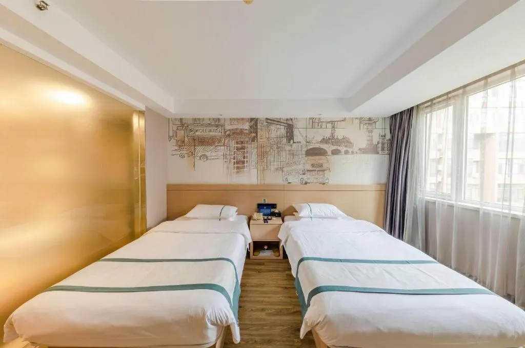 Bed in City Comfort Inn Beijing Capital Airport Shunyi Metro Station