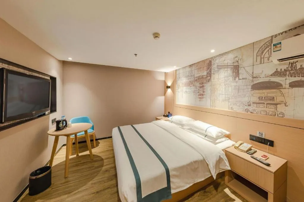 Bed in City Comfort Inn Beijing Capital Airport Shunyi Metro Station