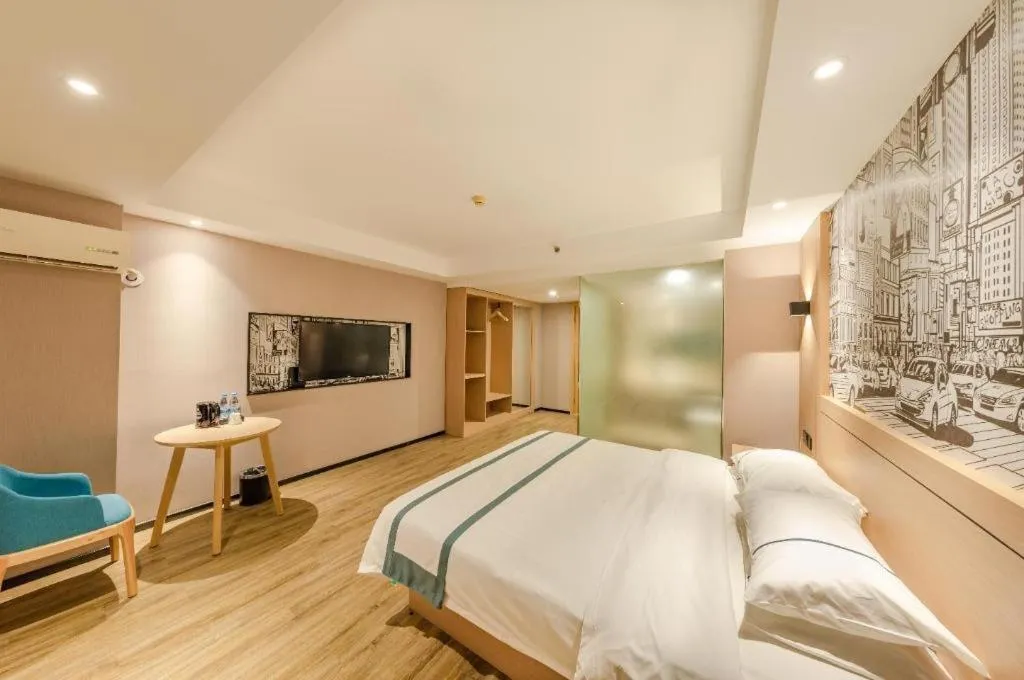 Bed in City Comfort Inn Beijing Capital Airport Shunyi Metro Station