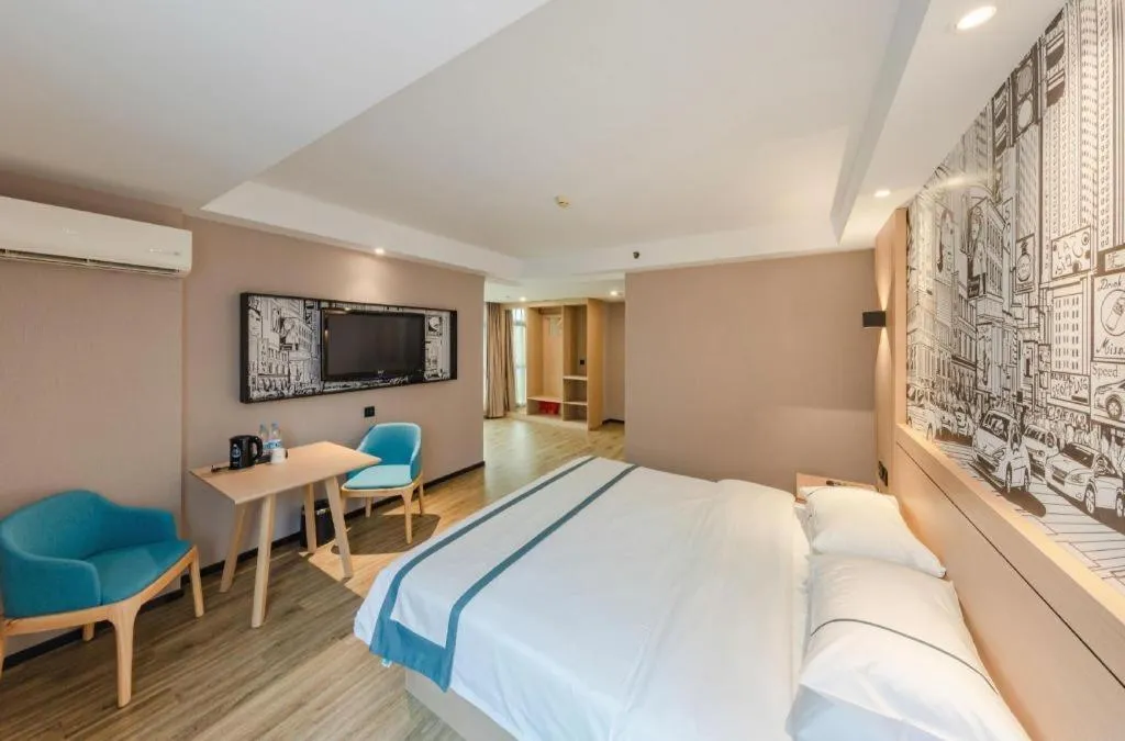 Bed in City Comfort Inn Beijing Capital Airport Shunyi Metro Station