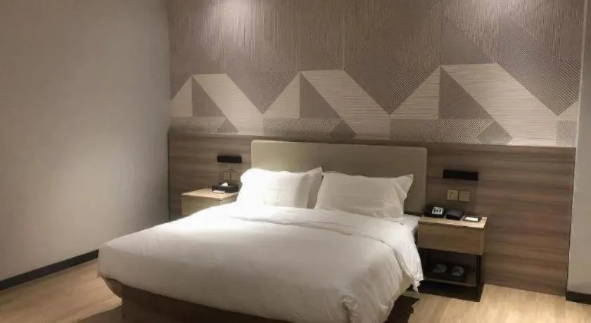 Bed in Borrman Hotel Suzhou Wujiang Zhongshan North Road Pedestrian Street