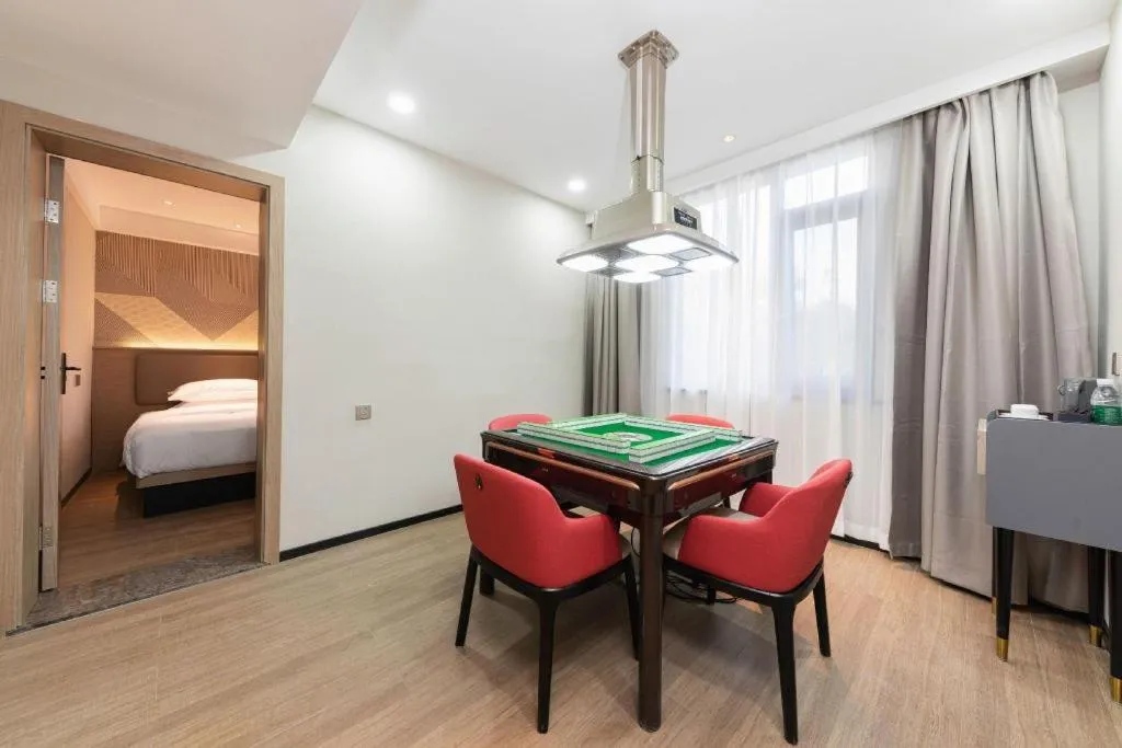 Bed in Borrman Hotel Wuhan First Hospital Hanzheng Street Metro Station