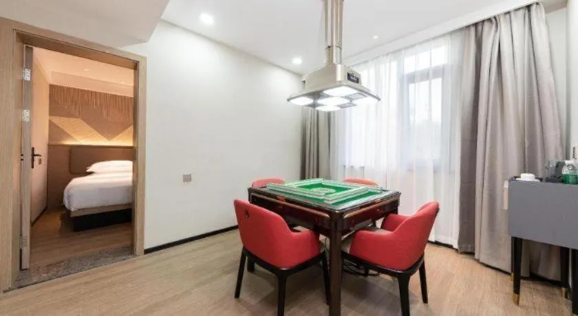 Bed in Borrman Hotel Wuhan First Hospital Hanzheng Street Metro Station