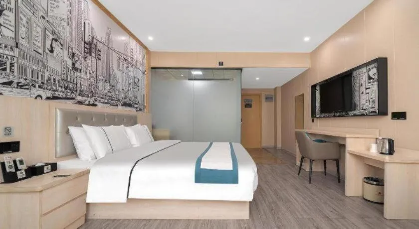 Bed in City Comfort Inn Quanzhou Jinjiang Airport Yangguang Food Street