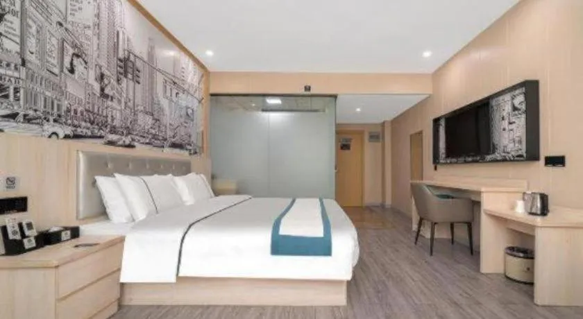 Bed in City Comfort Inn Quanzhou Jinjiang Airport Yangguang Food Street