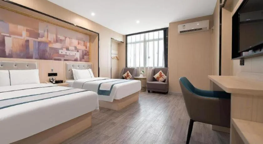 Bed in City Comfort Inn Quanzhou Jinjiang Airport Yangguang Food Street