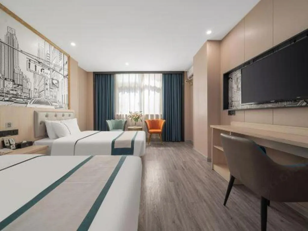 Bed in City Comfort Inn Quanzhou Jinjiang Airport Yangguang Food Street