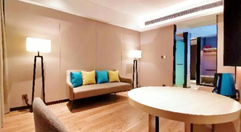 Bed in Echarm Hotel Wuhan Gaotie Jianshe 2nd Road Metro Exit