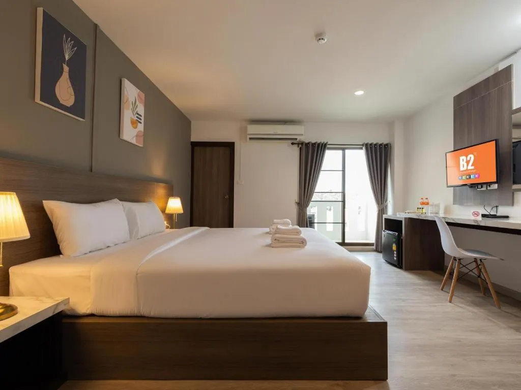 Bed in B2 Lampang Boutique & Budget Hotel