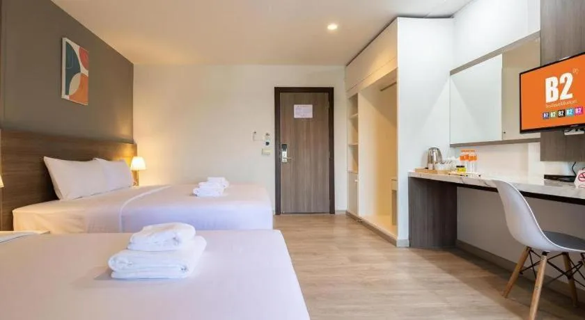 Bed in B2 Lampang Boutique & Budget Hotel