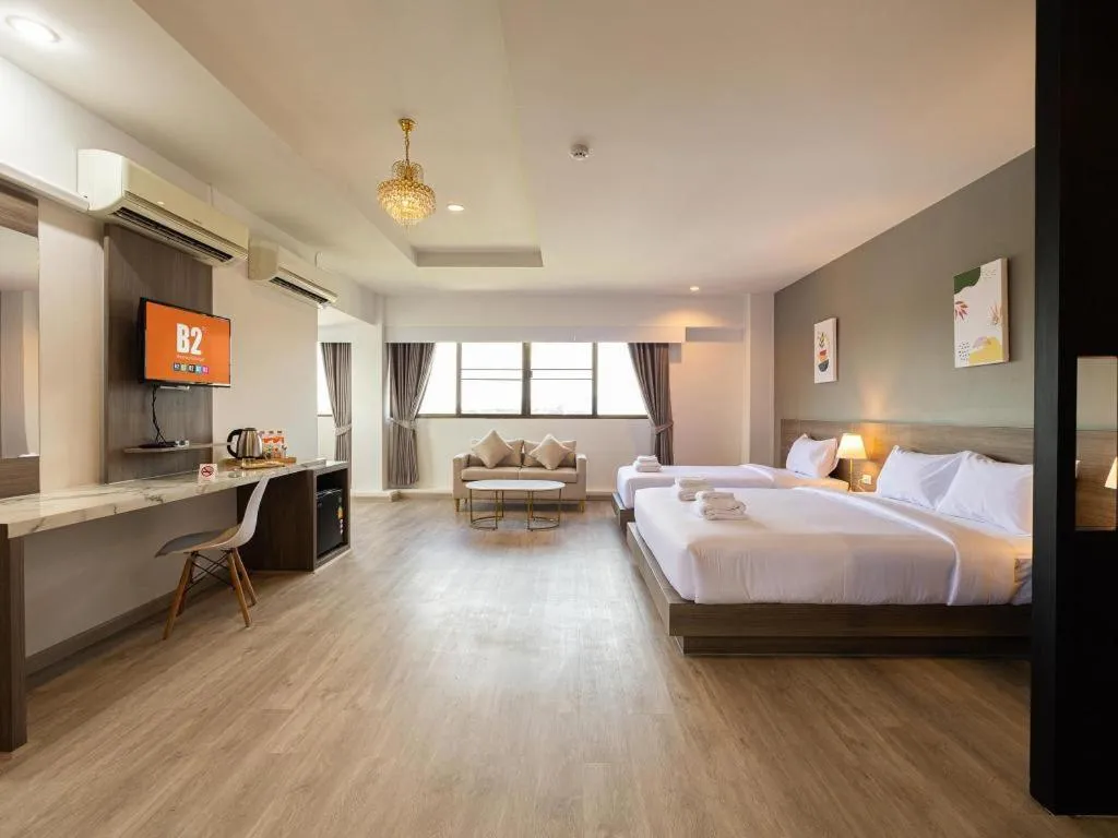 Bed in B2 Lampang Boutique & Budget Hotel