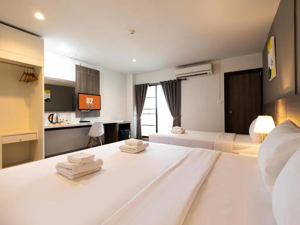 Bed in B2 Lampang Boutique & Budget Hotel