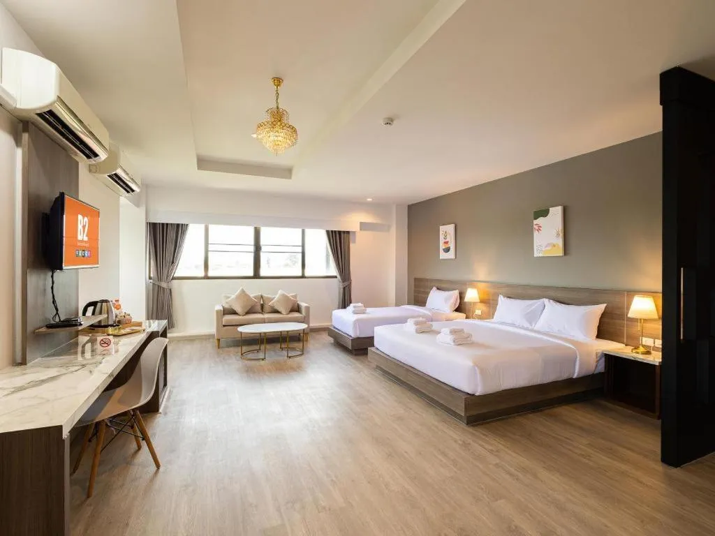 Bed in B2 Lampang Boutique & Budget Hotel