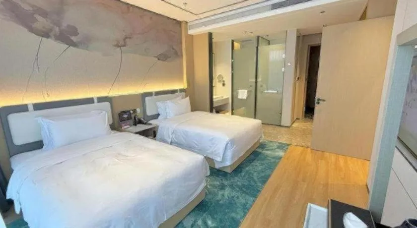 Bed in Ramada Encore by Wyndham Jinan Shanghe