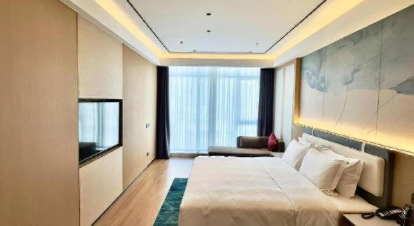 Bed in Ramada Encore by Wyndham Jinan Shanghe
