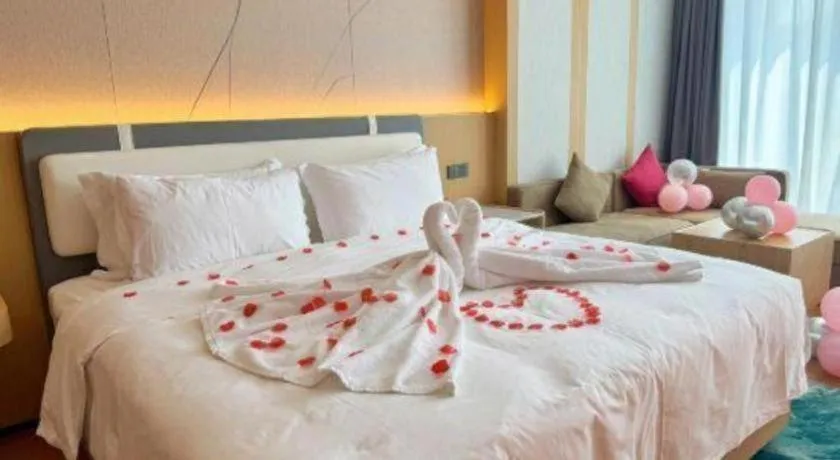 Bed in Ramada Encore by Wyndham Jinan Shanghe