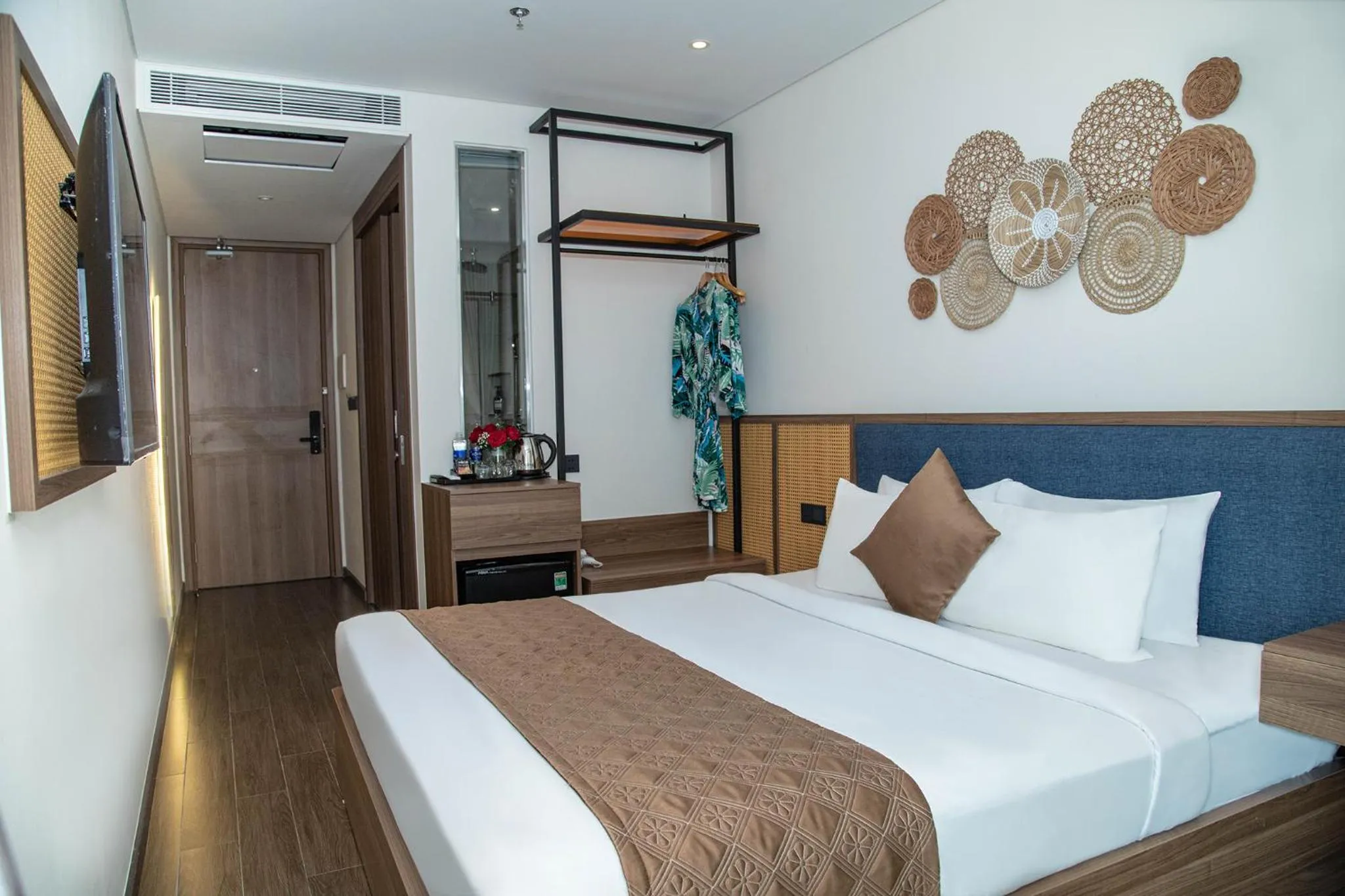 Bed in Apec Mandala Hotel & Apartment Tuy Hòa