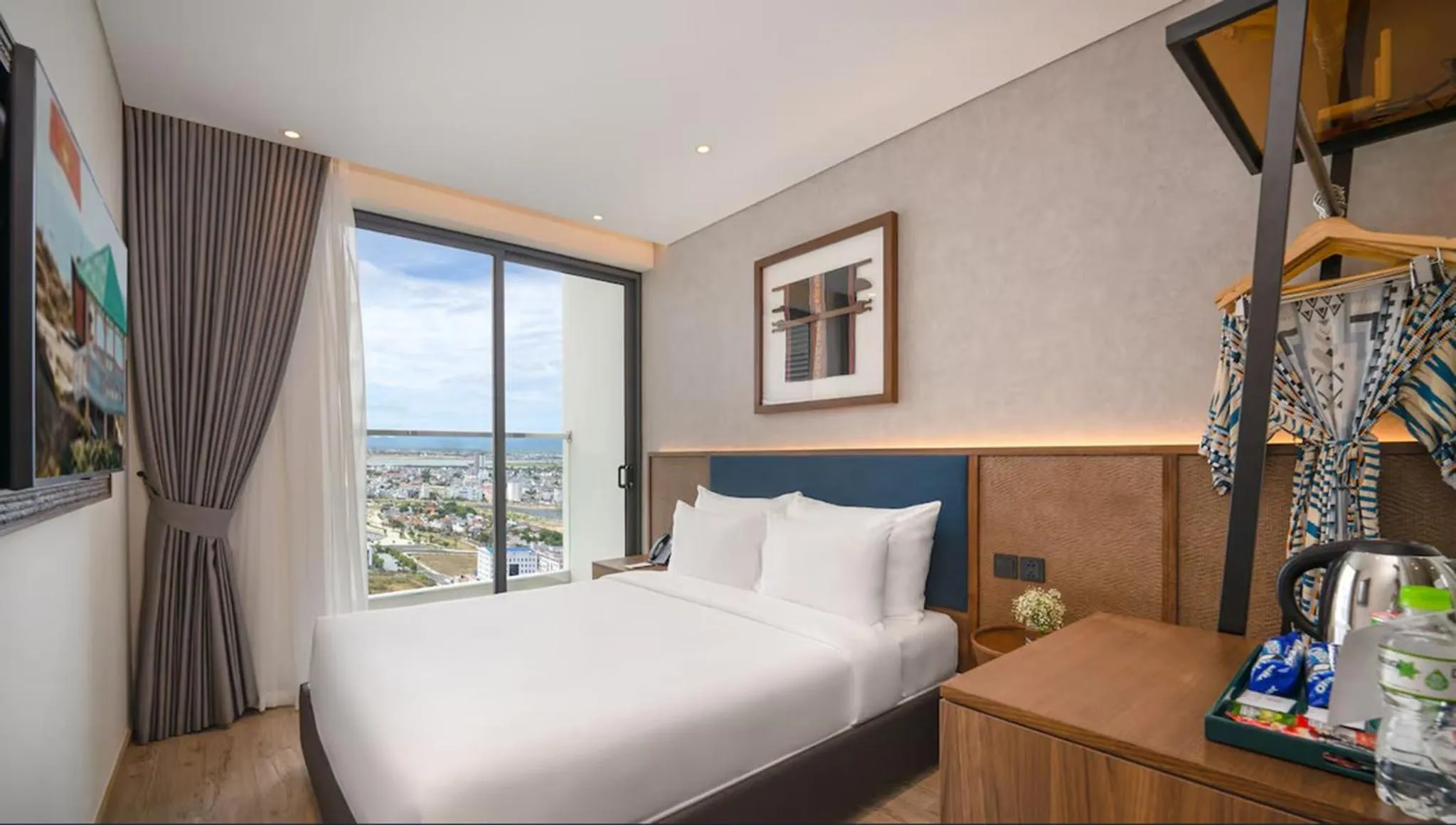 Bed in Apec Mandala Hotel & Apartment Tuy Hòa