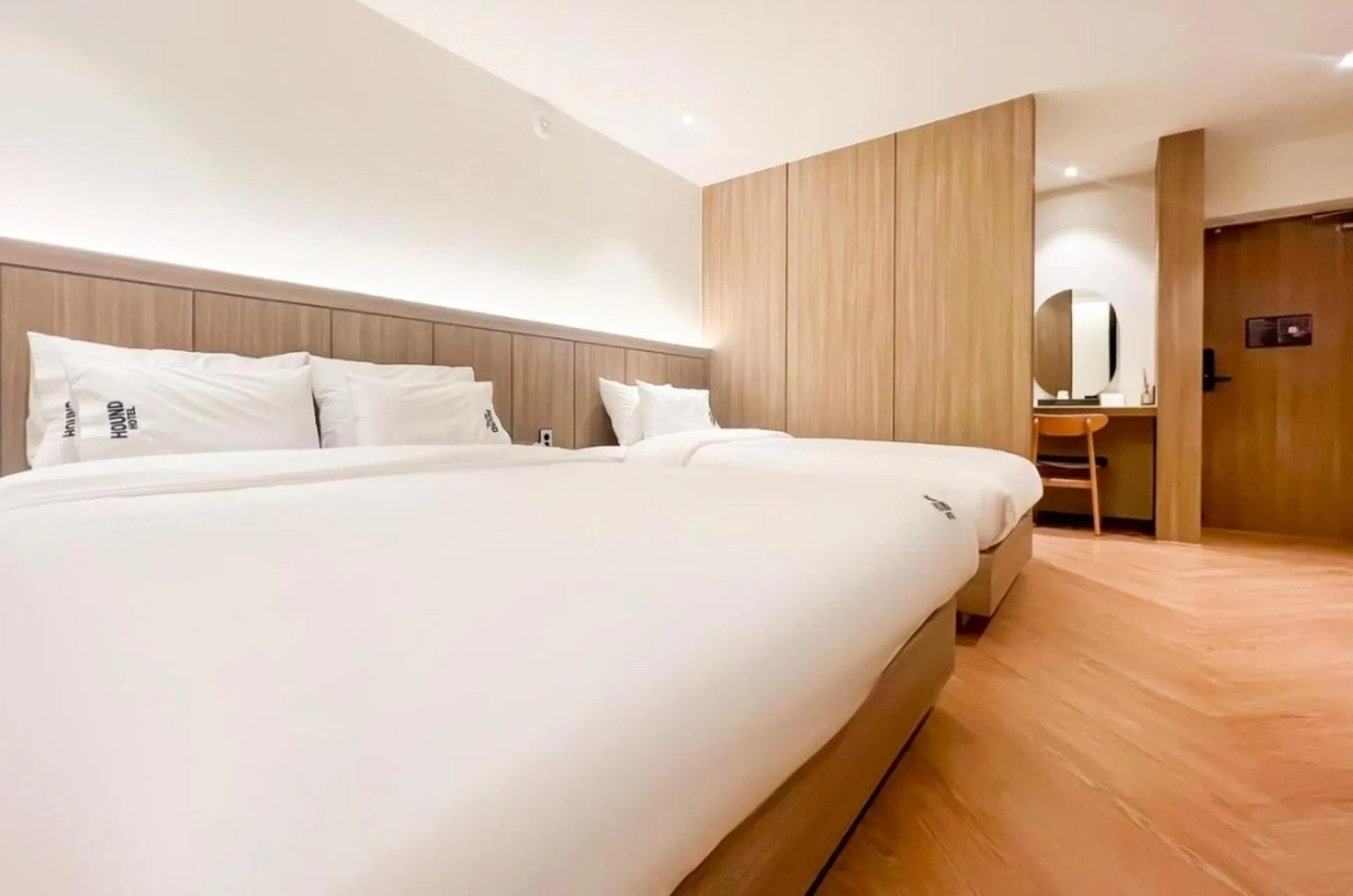 Bed in Hound Hotel Jeonju Deokjin