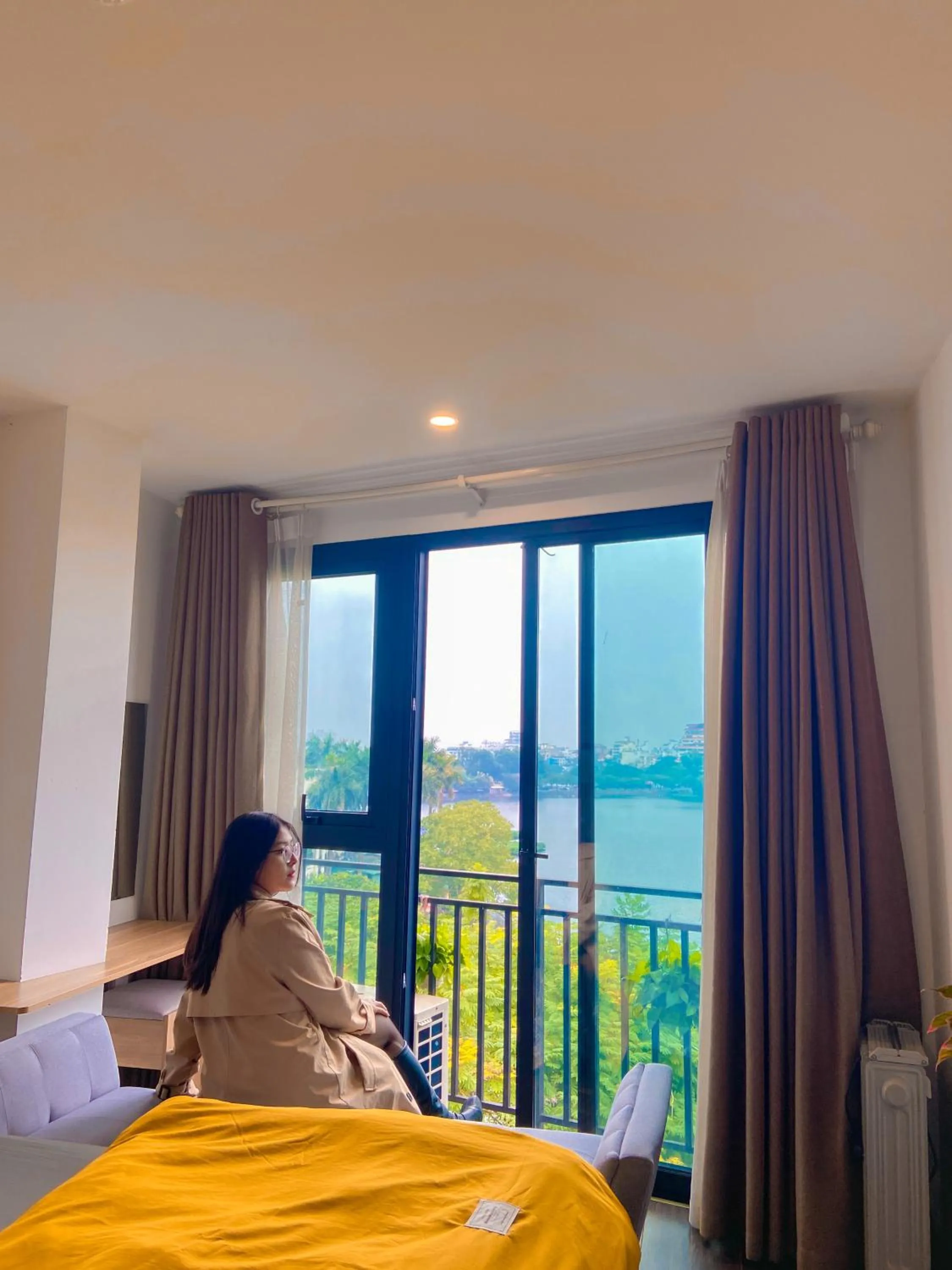 Bed in WINDY LAKEVIEW STUDIO HA NOI