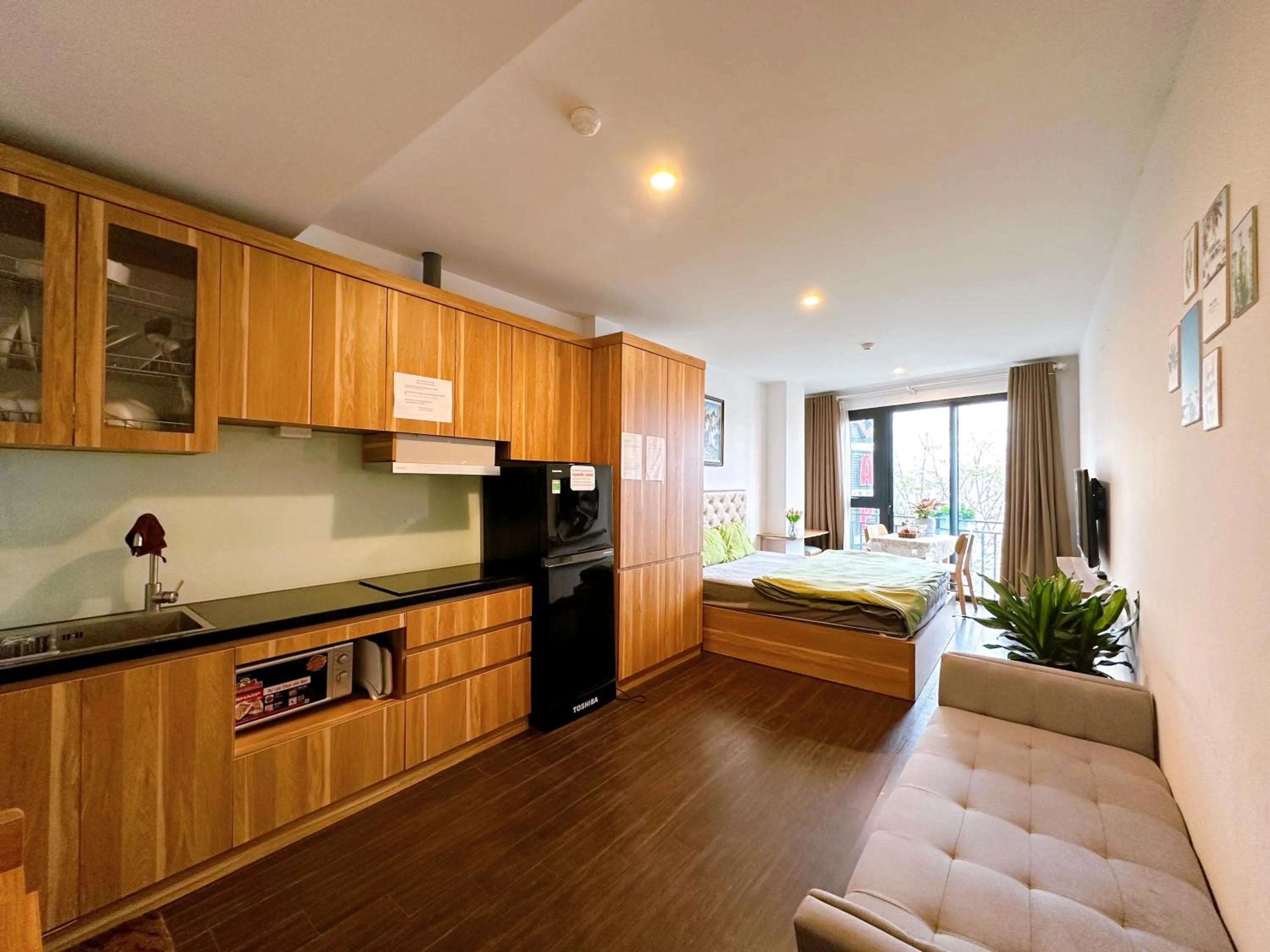 Bed in WINDY LAKEVIEW STUDIO HA NOI