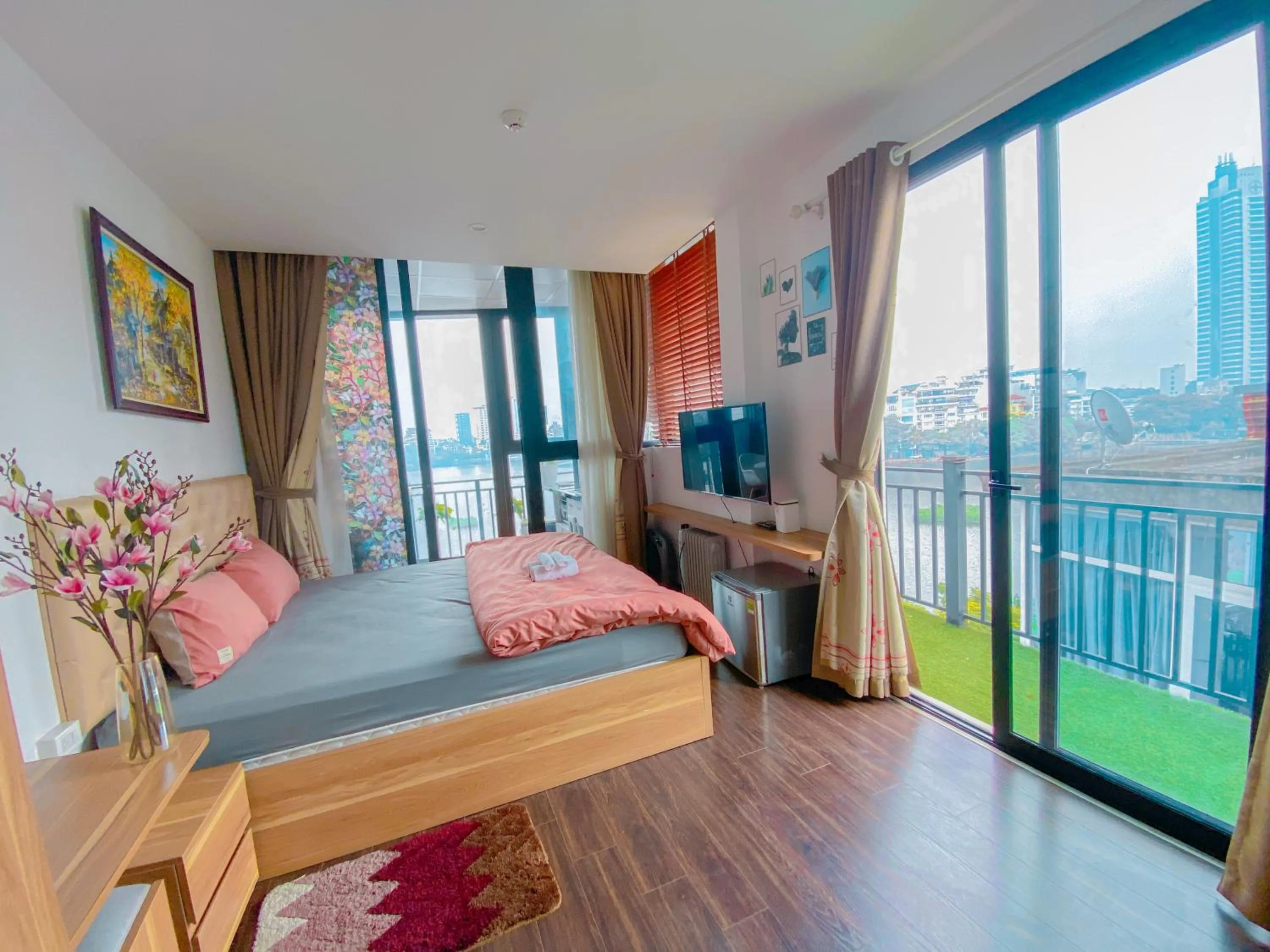 Bed in WINDY LAKEVIEW STUDIO HA NOI