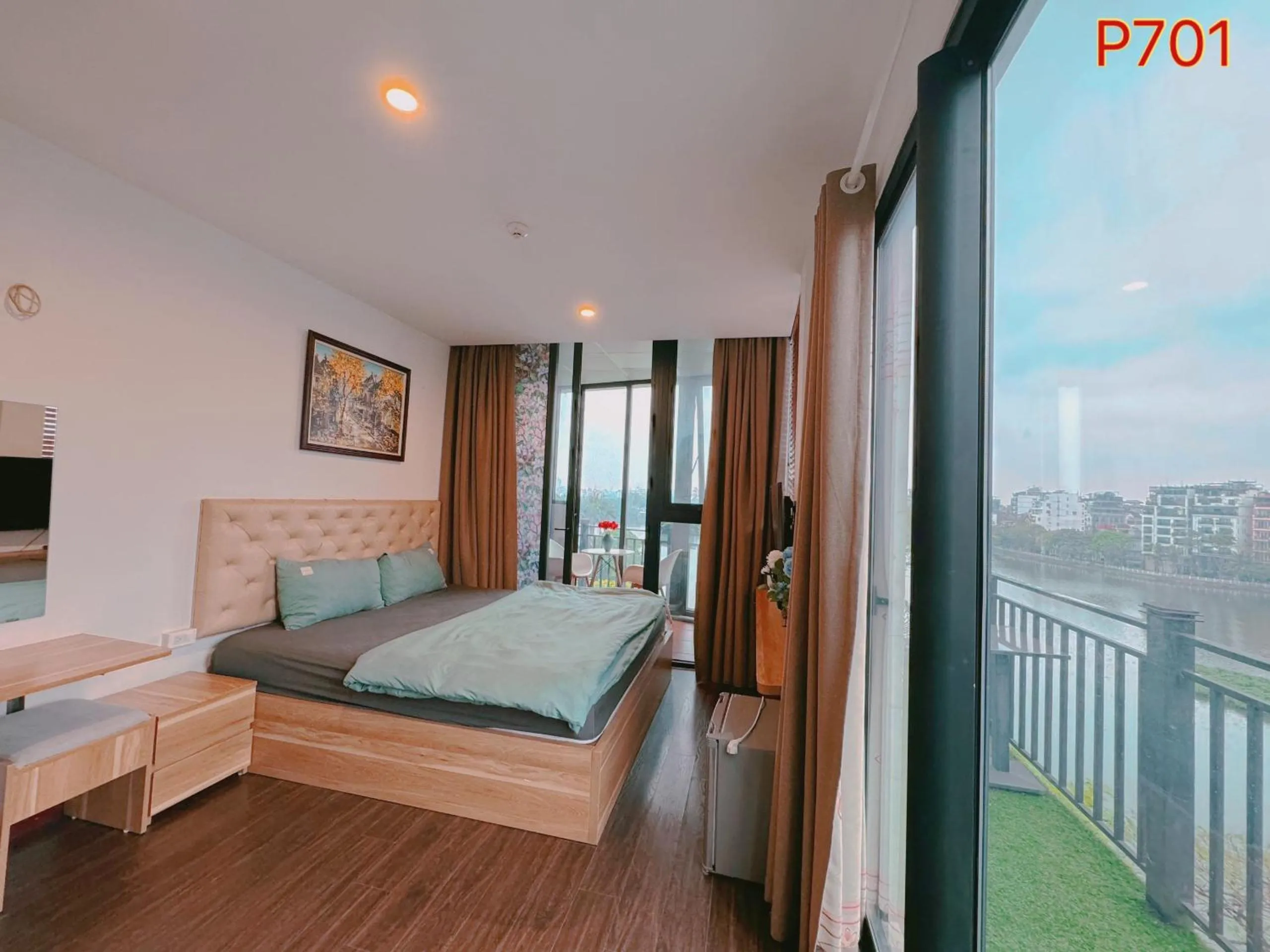 Bed in WINDY LAKEVIEW STUDIO HA NOI