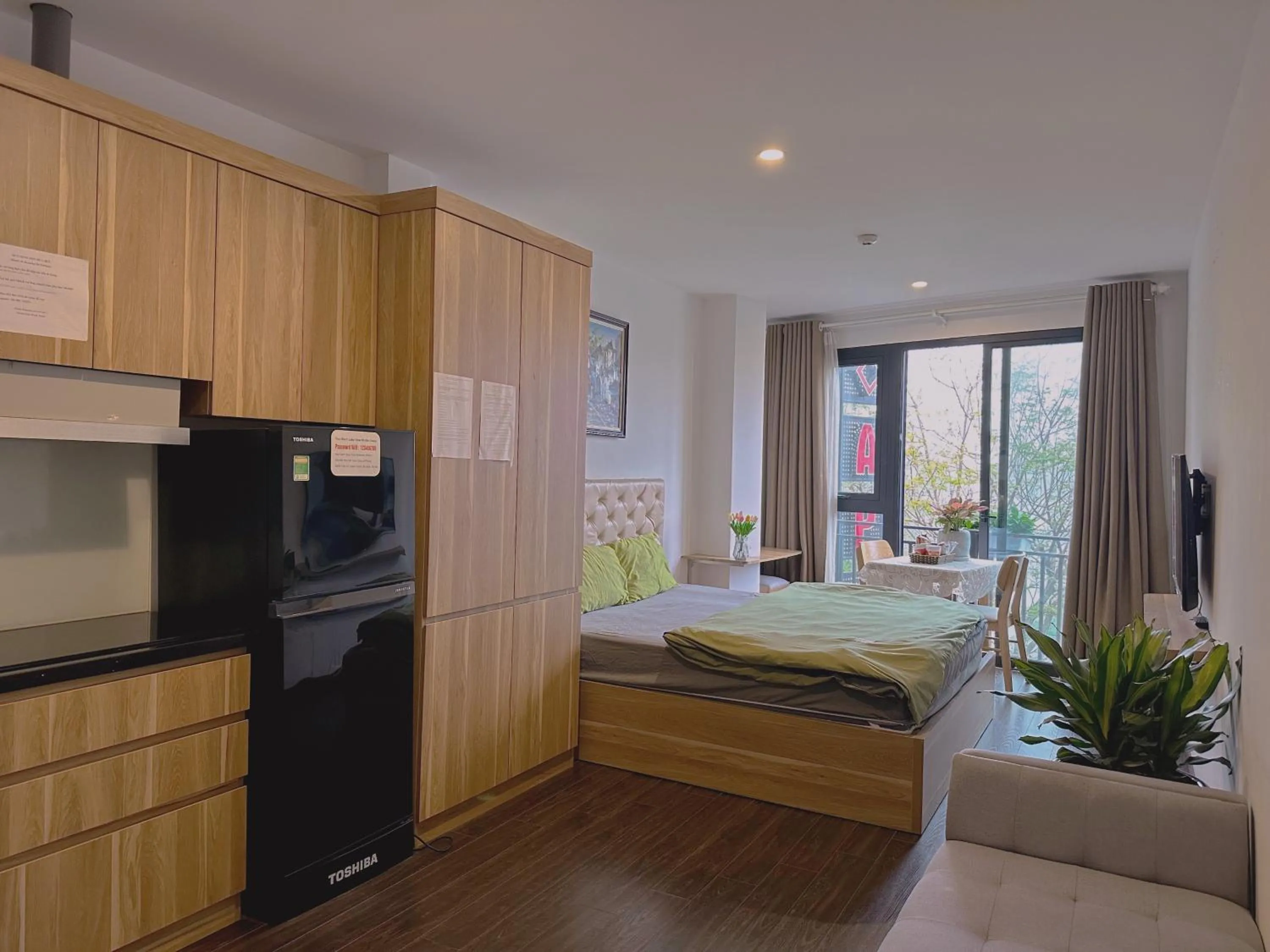 Bed in WINDY LAKEVIEW STUDIO HA NOI