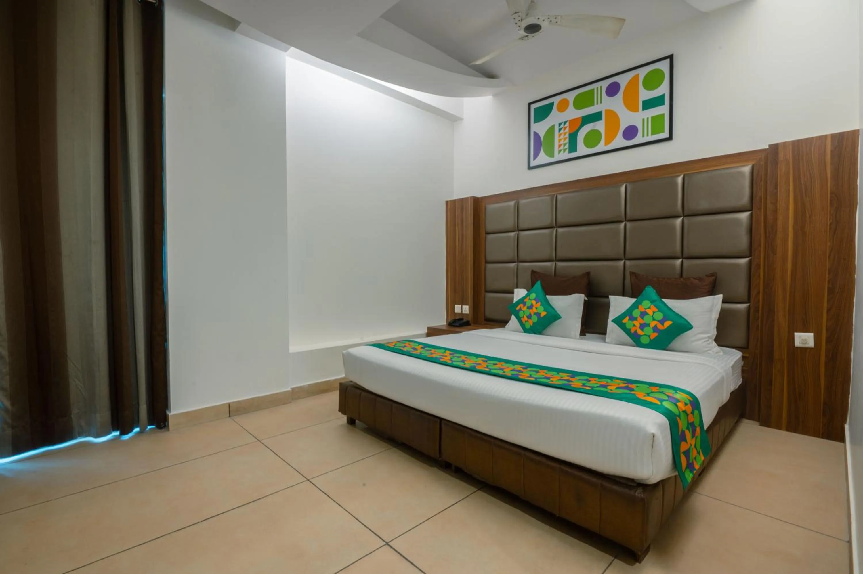 Bedroom, Bed in Treebo Twin Tree