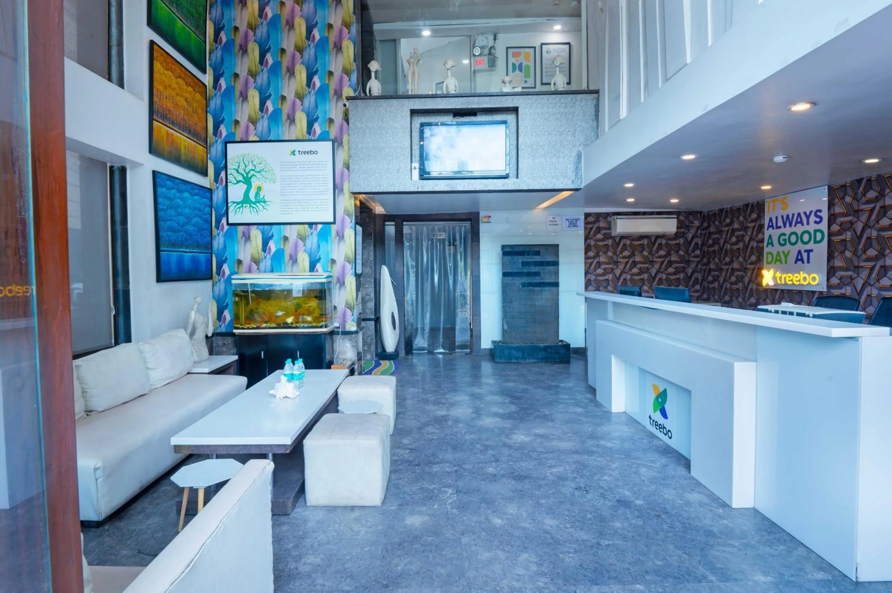 Lobby or reception in Treebo Twin Tree