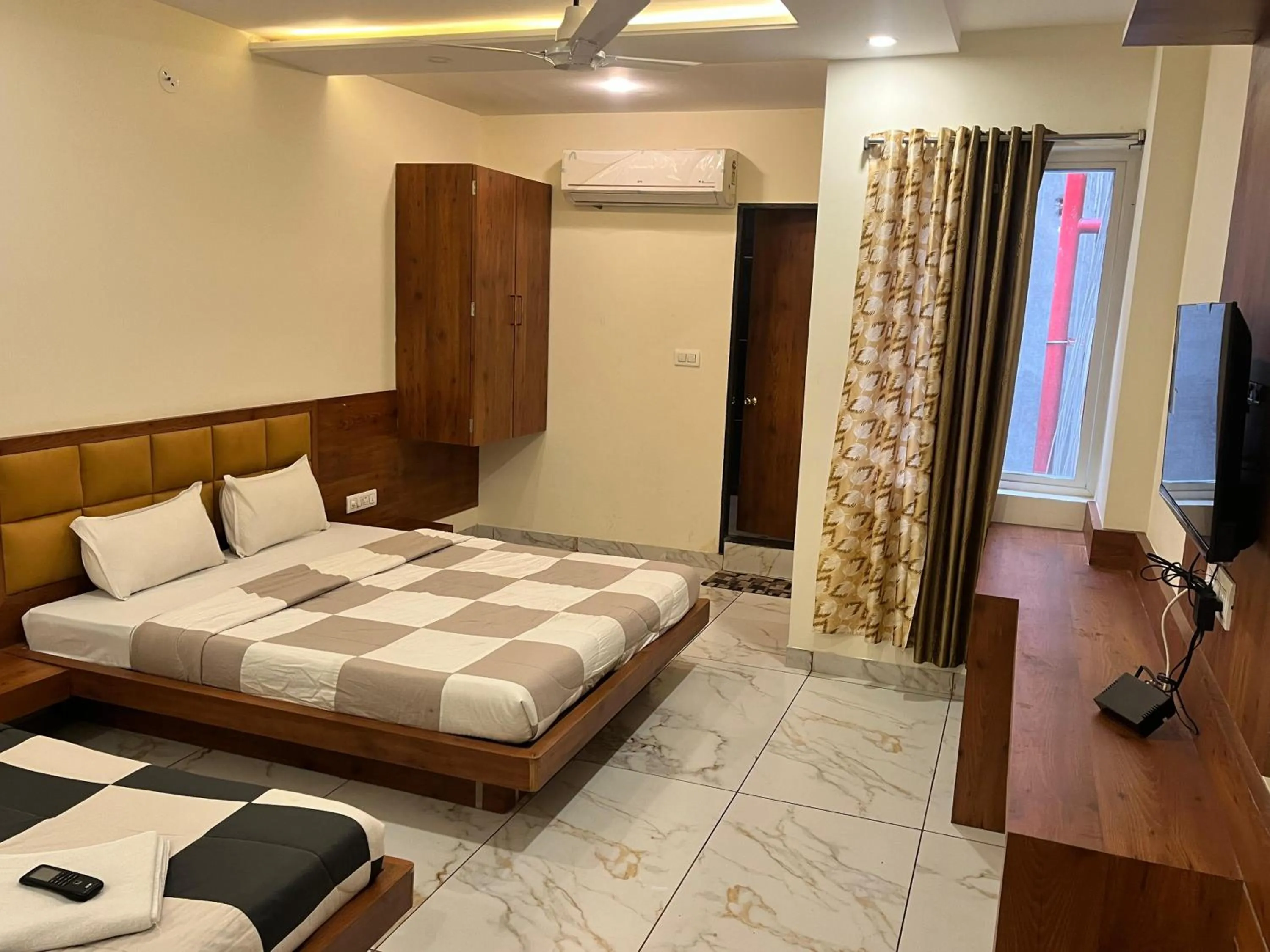 Bed in Hotel PRAKASHAM