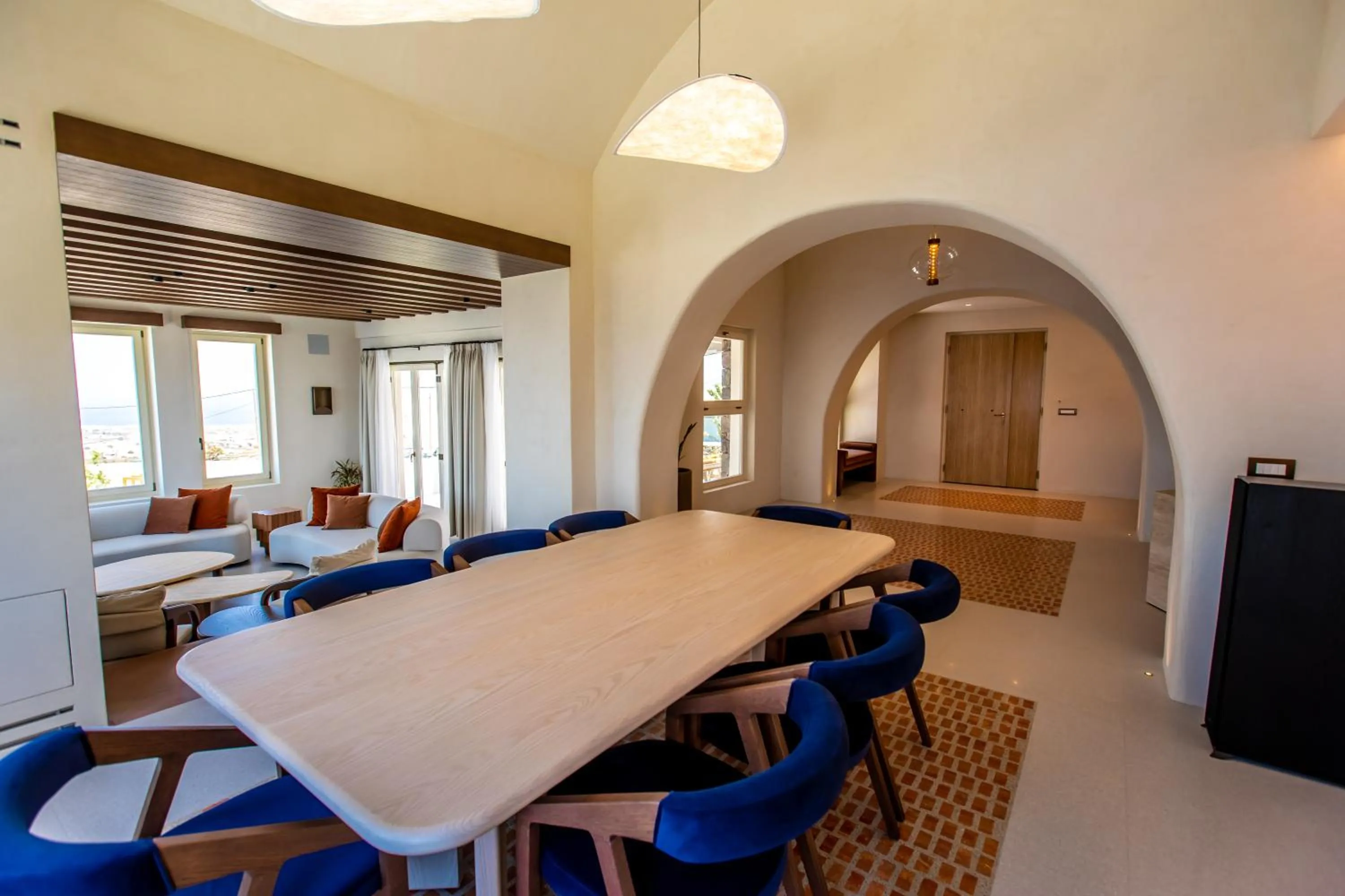Seating area in Islet Santorini Infinity Caldera Villa